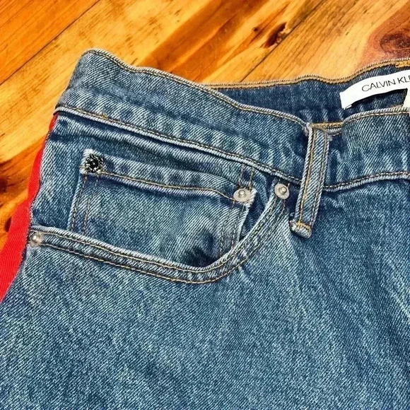 Calvin Klein Mens Side Stripe / Tuxedo Stripe Jeans. - Picture 7 of 11